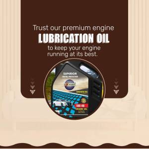 Image of Superior Lubrication Oil product with engine graphic