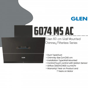 Glen 60 cm Wall Mounted Chimney Filterless Series