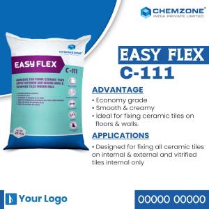 Image of Chemzone Easy Flex C-111 adhesive bag with product details.
