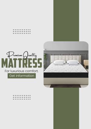 Image of a premium quality mattress with a comfortable bed setup.