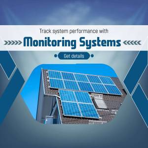 Image of solar panels on a roof with text promoting monitoring systems.