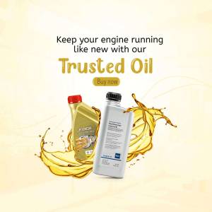 Advertisement for Shell Edge and Pennzoil engine oil with a splash of oil.