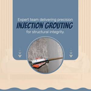 Image depicting injection grouting process for structural repair.