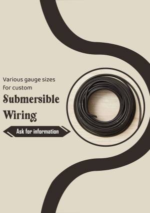 Submersible Wiring - Custom Gauge Sizes Promotional Banner For LinkedIn