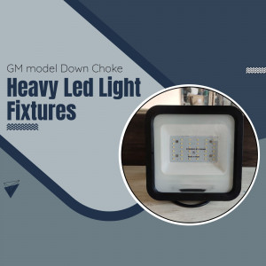 Close-up of a GM Model Down Choke Heavy LED Light Fixture