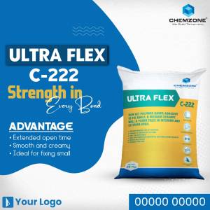 Chemzone Ultra Flex C-222 Polymer Modified Ceramic Tile Adhesive Bag