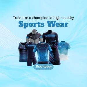 Sports Wear Collection Branding Post For Google Business Profile