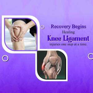 Image depicting knee injury and recovery process
