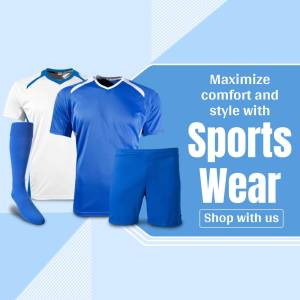 Sports Wear Collection Branding Post For Telegram