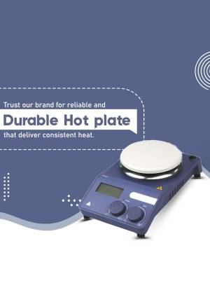 Image of a durable hot plate with digital display and control knobs.