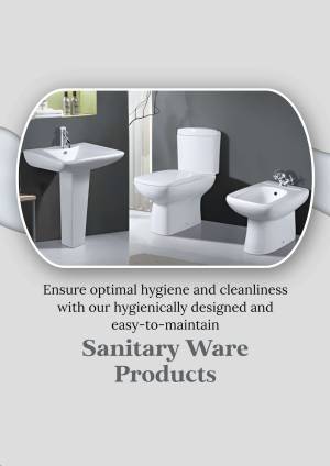 White bathroom sink, toilet, and bidet set against a gray background