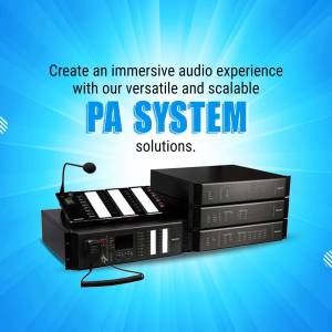 PA System Solutions For Immersive Audio Flyer For LinkedIn
