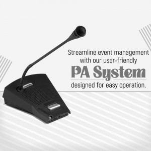 PA System For Event Management Graphic For X