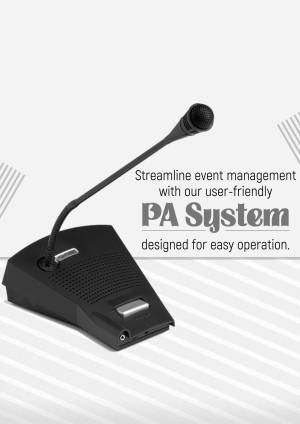 PA System For Event Management Image For Instagram