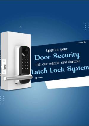 Smart Door Lock System Banner For Facebook