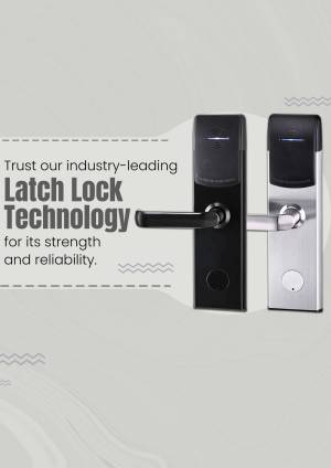 Latch Lock Technology Promotional Banner For Pinterest