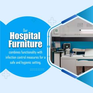Image of hospital furniture designed for functionality and infection control