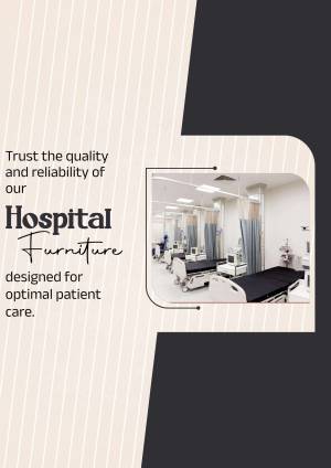 Image of a hospital room with beds and medical equipment, promoting hospital furniture.