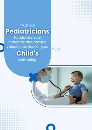 Pediatrician examining a baby with a stethoscope