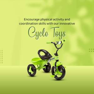 Cycle Toys For Kids - Encourage Physical Activity Promotional Banner For Telegram