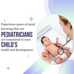 Doctor examining a baby with a stethoscope
