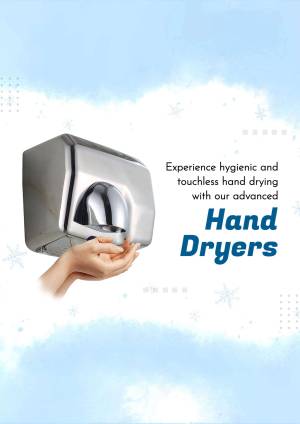 Advanced Touchless Hand Dryers Flyer For WhatsApp