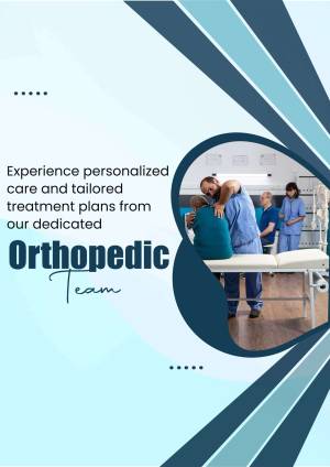 Doctors providing care to a patient in an orthopedic clinic
