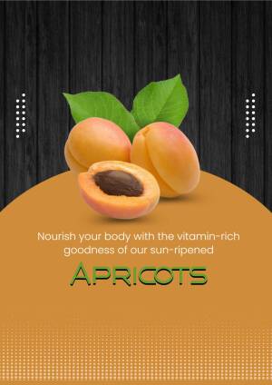 Fresh Apricots - Vitamin Rich Goodness Branding Post For Telegram