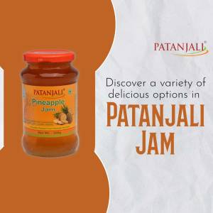 Patanjali Pineapple Jam Creative Design For WhatsApp