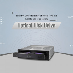 Optical Disk Drive - Data Preservation Creative Design For Facebook