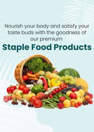 Staple Food Products - Nourish Your Body Social Media Post For Twitter
