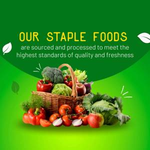 Our Staple Foods - Fresh & Quality Artwork For LinkedIn