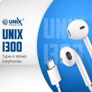 Unix 1300 Type-C Wired Earphones Flyer For Pinterest