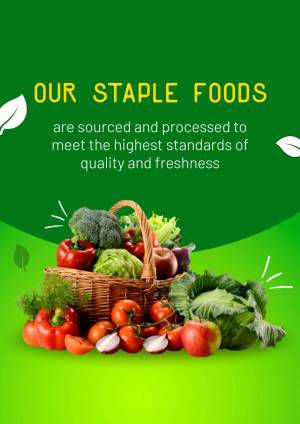 Our Staple Foods - Quality & Freshness Flyer For LinkedIn