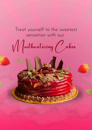 A delicious red velvet cake with strawberries and chocolate shavings.