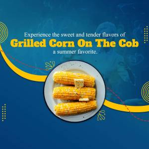 Close-up of grilled corn on the cob with butter on a white plate.