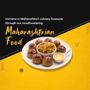 A plate of Maharashtrian food with various dishes.
