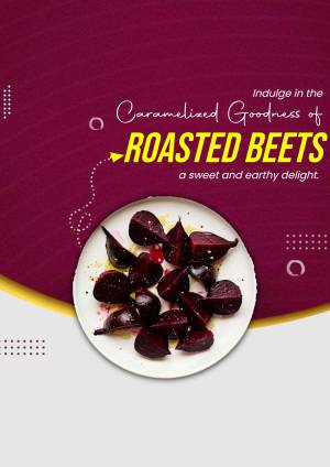 Caramelized Roasted Beets Business Poster For X