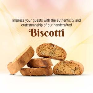 Close-up of delicious handcrafted biscotti cookies with nuts