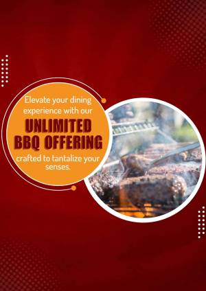 Unlimited BBQ Offer Flyer For Telegram