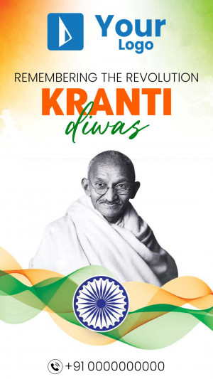 Kranti Diwas - Remembering The Revolution Template For Pinterest