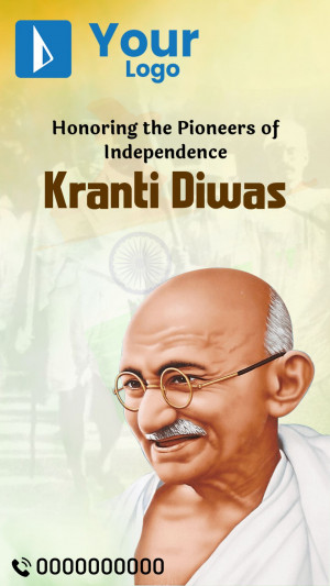 Kranti Diwas - Honoring The Pioneers Of Independence Advertisement For WhatsApp