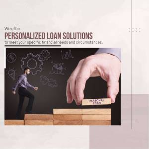 Image depicting a person climbing steps made of wooden blocks labeled 'Personal Loan', symbolizing financial progress.