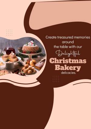 Delightful Christmas Bakery Branding Post For Snapchat