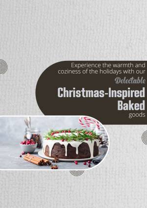 Christmas Baked Goods Promotion Advertisement For X
