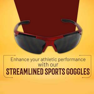 Streamlined Sports Goggles Graphic For Pinterest