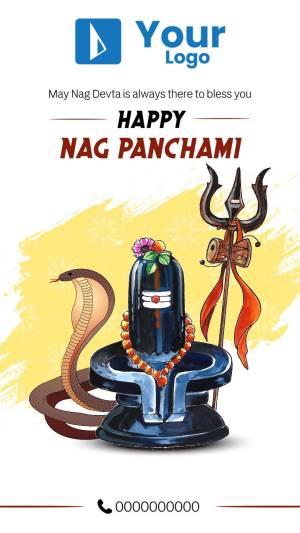 Happy Nag Panchami Greetings Template For WhatsApp