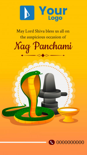 Nag Panchami Blessings Flyer For Pinterest