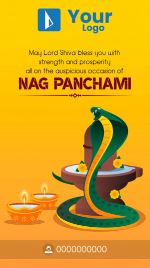 Nag Panchami Greetings Template For Telegram
