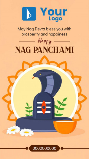 Happy Nag Panchami Greetings Design For Instagram